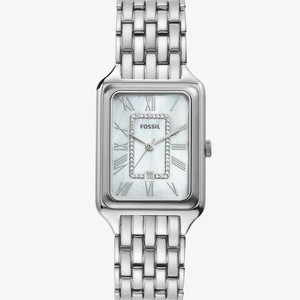 ANALOG QUARZ - Watch - silver coloured white ANALOG QUARZ - Watch - silver coloured white