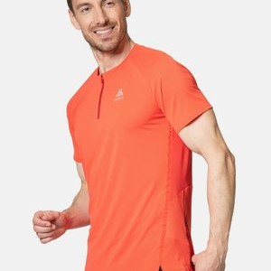 CREW NECK 1 2 ZIP X-ALP - Sports T-shirt - firelight CREW NECK 1 2 ZIP X-ALP - Sports T-shirt - firelight