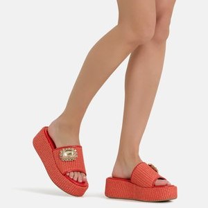 Heeled mules - red Heeled mules - red