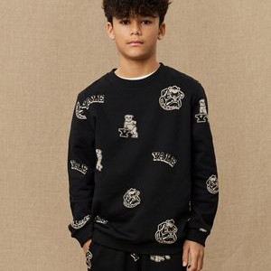YALE LOGO UNISEX - Sweatshirt - black/ivory YALE LOGO UNISEX - Sweatshirt - black/ivory