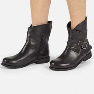Cowboy/biker ankle boot - black Cowboy/biker ankle boot - black