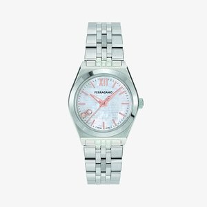 KI-VEGA NEW - Watch - silver coloured and white KI-VEGA NEW - Watch - silver coloured and white