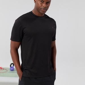 ESSENTIAL QUICK DRY MESH REGULAR FIT T-SHIRT - Basic T-shirt - black ESSENTIAL QUICK DRY MESH REGULAR FIT T-SHIRT - Basic T-shirt - black