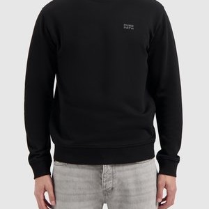REGULAR FIT CREWNECK - Sweatshirt - black REGULAR FIT CREWNECK - Sweatshirt - black