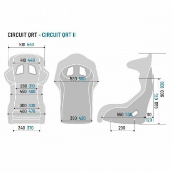 Сиденье Sparco CIRCUIT QRT Автомобиль Чёрный FIA 8855-1999