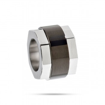 Мужские бусы Sector SAAL04 Чёрный Серебристый