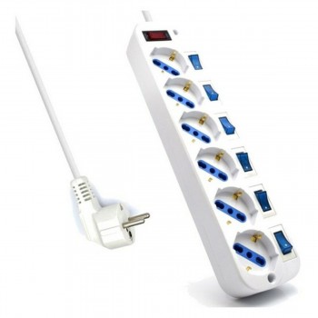 Сетевой фильтр 6 Tomas с выключателем Ewent EW3932-3M 3500W (3 m)