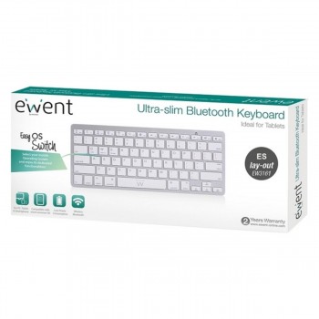 Bluetooth-клавиатура Ewent EW3161 Белый Серебристый