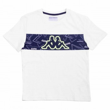 Детский Футболка с коротким рукавом Kappa Skoto K Белый