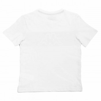 Детский Футболка с коротким рукавом Kappa Skoto K Белый