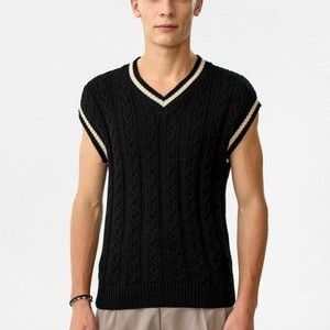 CABLE - Print T-shirt - black CABLE - Print T-shirt - black