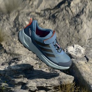 TRAILMAKER 2 UNISEX - Hiking shoes - steel/core black/semi impact orange