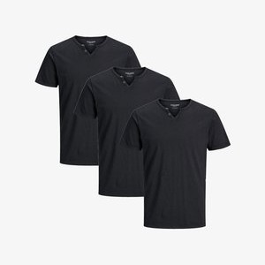 3ER PACK SPLIT - Basic T-shirt - schwarz
