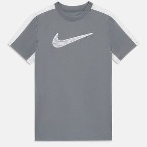 UNISEX  - Sports T-shirt - smoke grey/white UNISEX  - Sports T-shirt - smoke grey/white