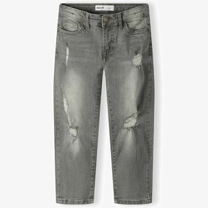 WITH RIPS - Straight leg jeans - grey denim WITH RIPS - Straight leg jeans - grey denim