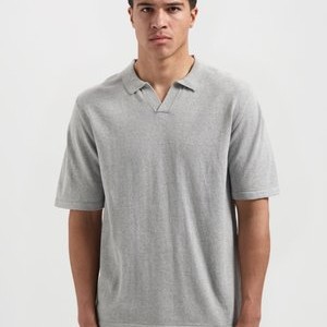 Polo shirt - grey melange Polo shirt - grey melange