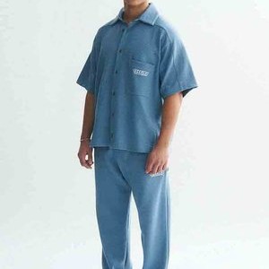 LOGO - Tracksuit bottoms - light blue LOGO - Tracksuit bottoms - light blue