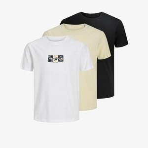 3ER PACK - Print T-shirt - black 3ER PACK - Print T-shirt - black