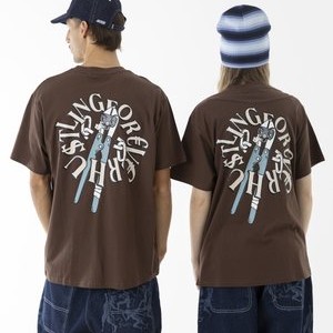 EARLY ACCESS UNISEX - Print T-shirt - brown EARLY ACCESS UNISEX - Print T-shirt - brown