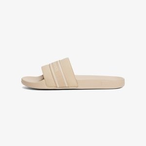 WITH WEBBING - Mules - beige/white WITH WEBBING - Mules - beige/white