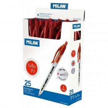 Ручка Milan P1 Красный 1 mm (25 Предметы)