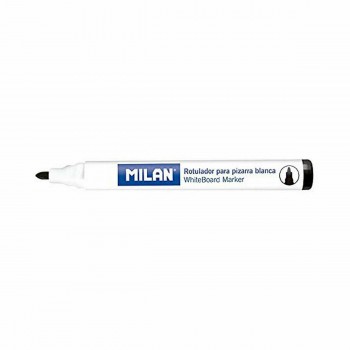 Фетр Milan Белая доска Чёрный (12 Предметы)