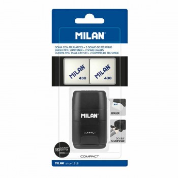 Точилка Milan compactserie especial shadow Чёрный Резиновый