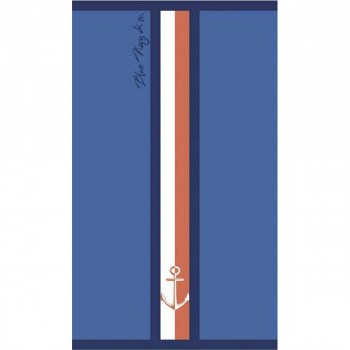 Пляжное полотенце Secaneta Portals Тёмно Синий 90 x 165 cm Jacquard