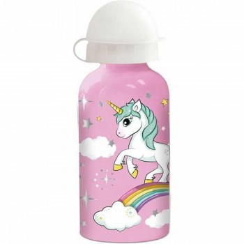 Бутылка с водой Stor Unicorn Rainbow Силикон Алюминий 400 ml