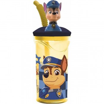 Стакан с Соломинкой The Paw Patrol Boy Rescue Pups 360 ml 3D
