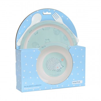 Детский набор посуды Safta Erizo Полиуретан (4 Предметы)