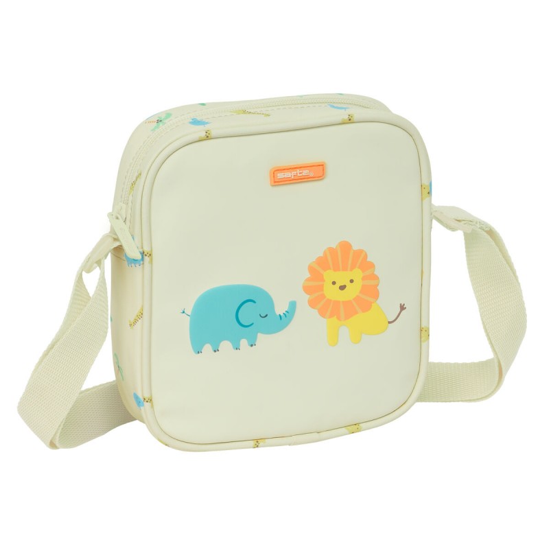 Сумка на плечо Safta Джунгли Бежевый 16 x 18 x 4 cm