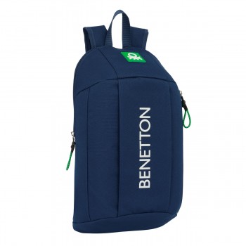 Повседневный рюкзак Benetton Green Тёмно Синий 22 x 39 x 10 cm