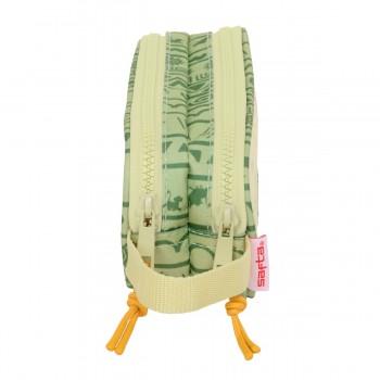 Двойной пенал Mufasa Зеленый Бежевый 21 x 8 x 6 cm