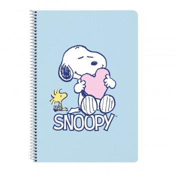 Блокнот Snoopy Love Синий A4 80 Листья