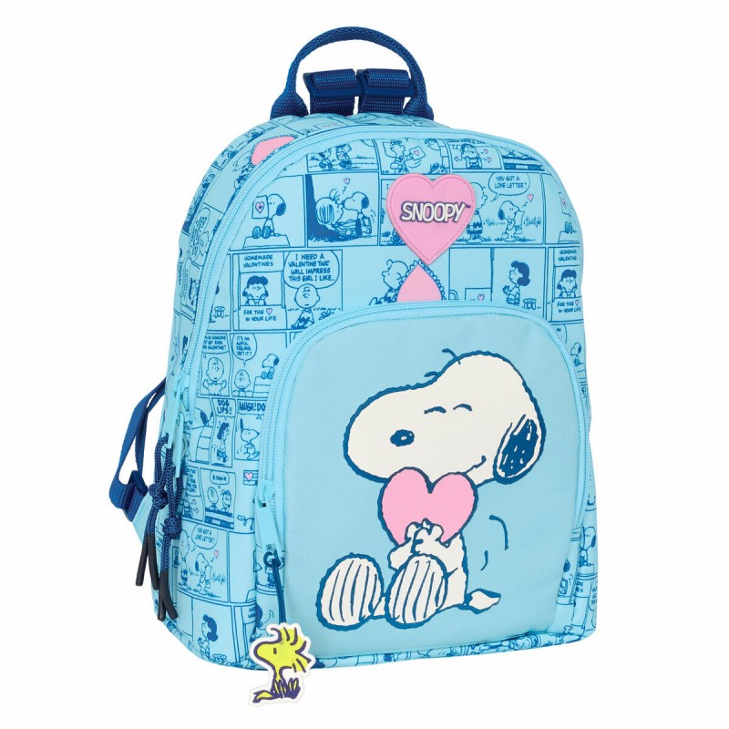 Повседневный рюкзак Snoopy Love Светло Синий 25 x 30 x 13 cm