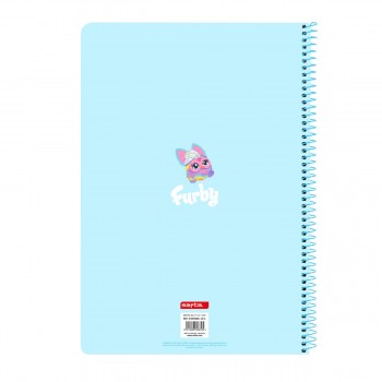 Блокнот Furby Небесный синий A4 80 Листья