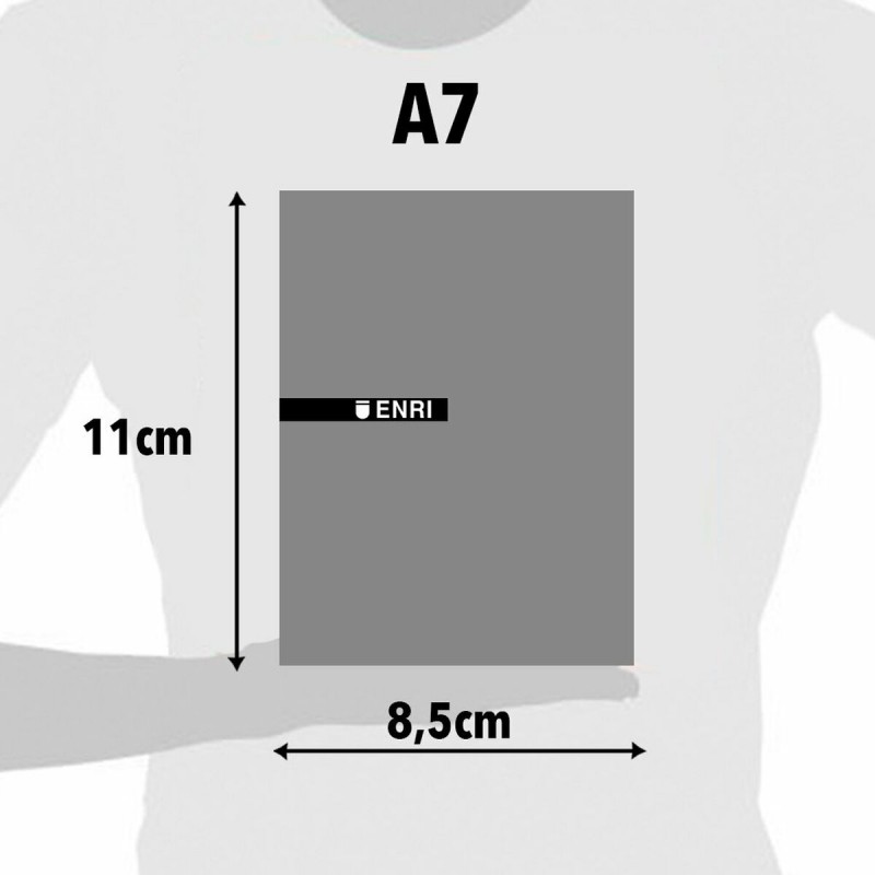 блокнотом ENRI Красный A7 80 Листья (10 штук)