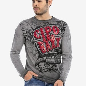 Long sleeved top - grau Long sleeved top - grau