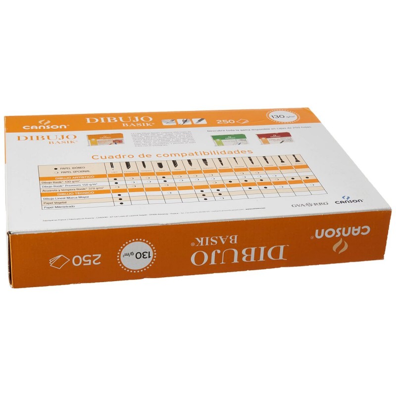 Бумага для рисования Canson Basik 250 Листья