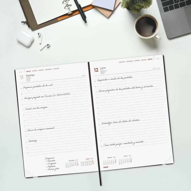 Расписание Finocam Чёрный 16,5 x 24 cm