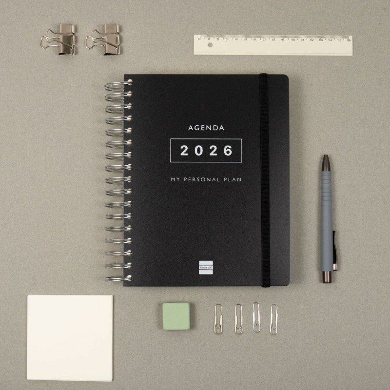 Расписание Finocam Чёрный Четверть 15,5 x 21,7 cm