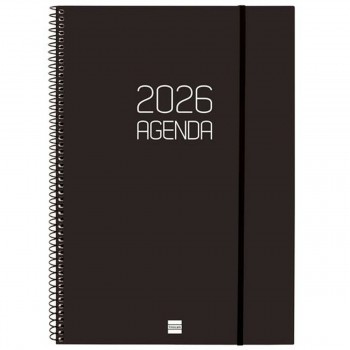 Расписание Finocam OPAQUE Чёрный A4 21 x 29,7 cm 2026