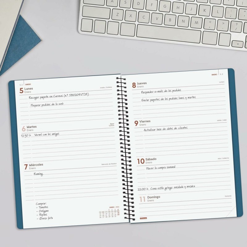 Расписание Finocam MY Синий A5 15,5 x 21,2 cm 2026