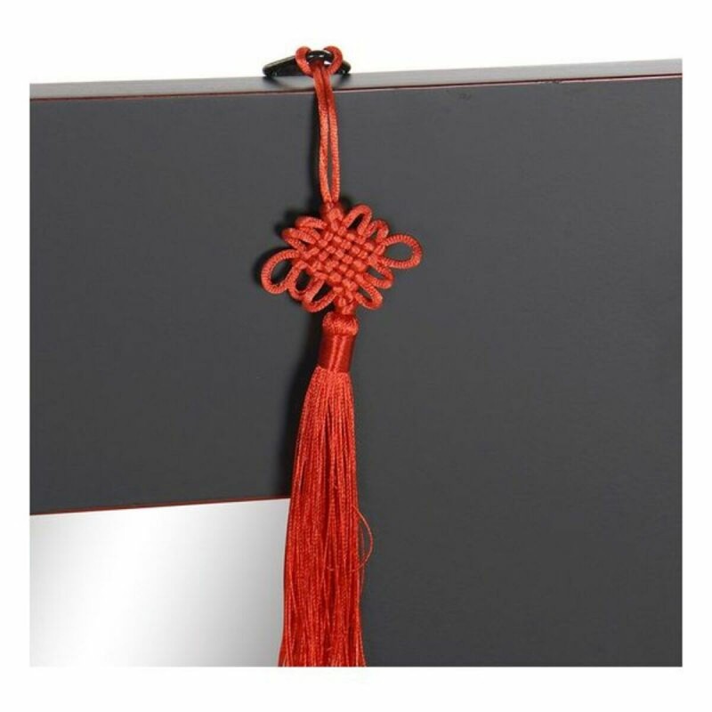 Настенное зеркало DKD Home Decor Чёрный Красный Восточный 70 x 2 x 90 cm