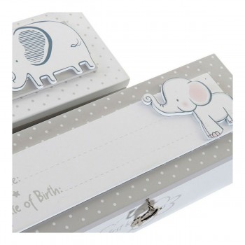 Декоративный шкафчик DKD Home Decor Металл Деревянный MDF (24 x 8 x 6 cm) (2 pcs)