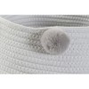 Набор корзин DKD Home Decor Помпоны 30 x 30 x 26 cm Деревянный