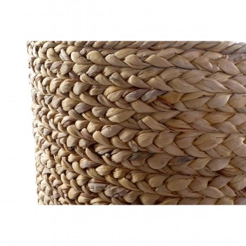 Набор корзин DKD Home Decor Коричневый Натуральный тростник (2 Предметы)