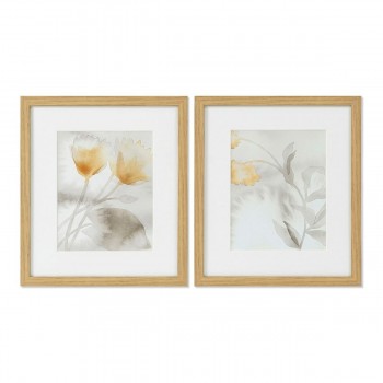 Полотно DKD Home Decor Стеклянный Полотно 33 x 3 x 38 cm