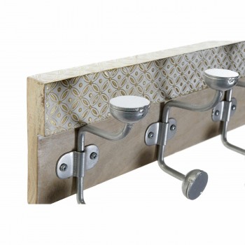 Настенная вешалка DKD Home Decor 46 x 15 x 10 cm Металл Vintage Древесина манго Маринованный